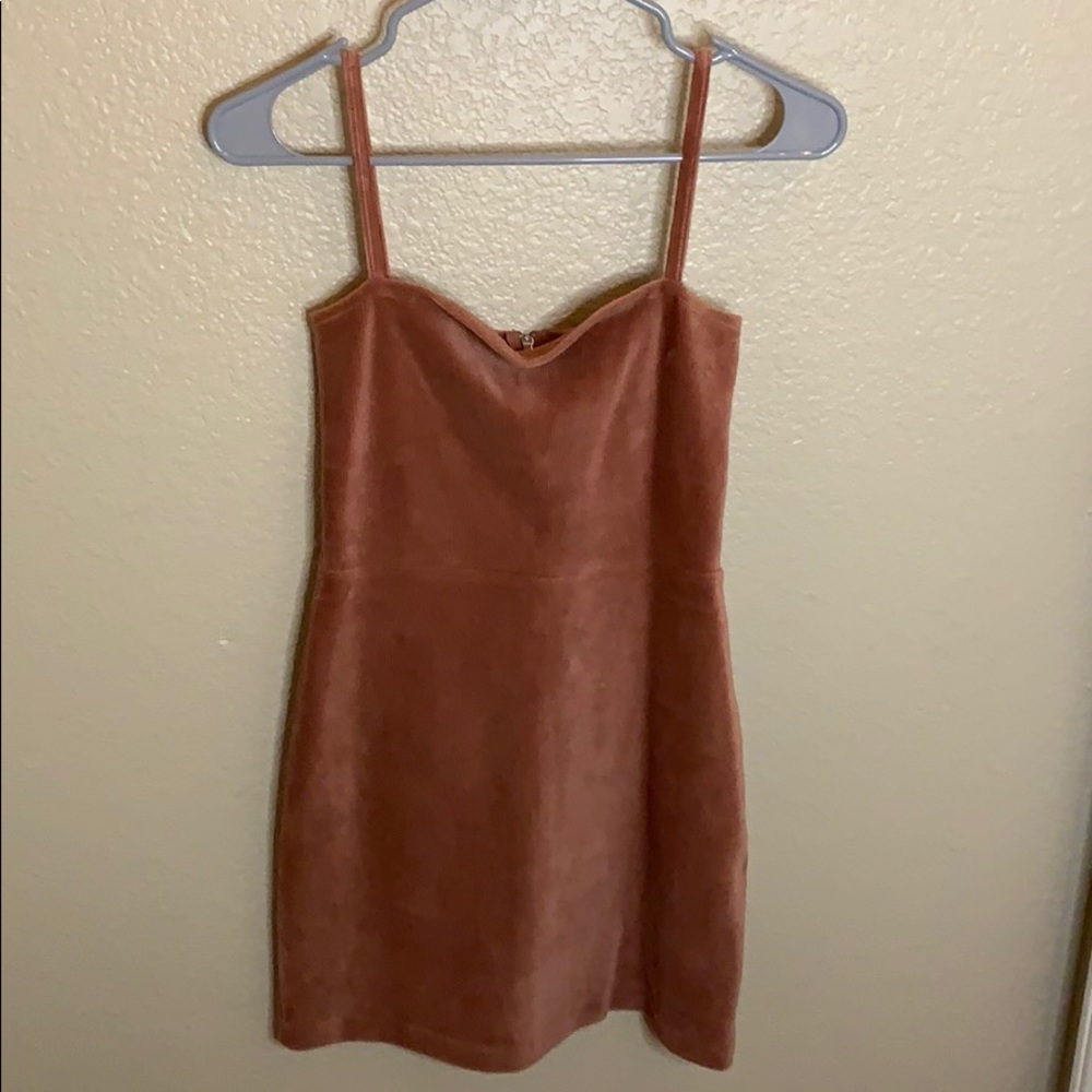 Coral mini dress